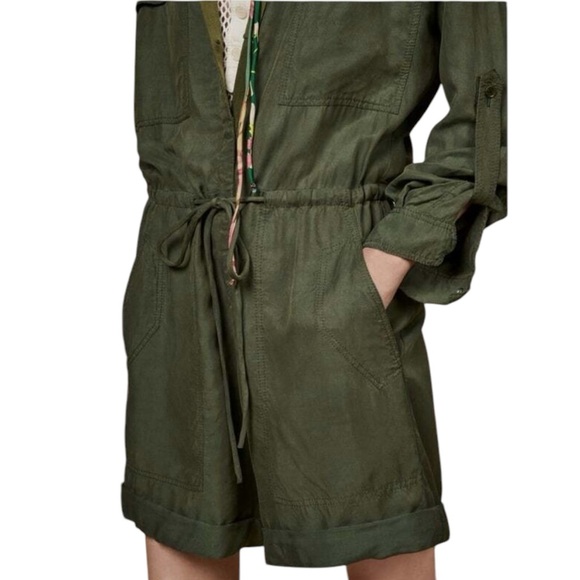 New Zara SRPLS Limited Edition Shorts Romper Utility Army Collection - Picture 9 of 9